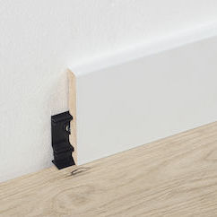 Plinthe blanche - 63001756 - BERRYALLOC - en bois / rectangulaire