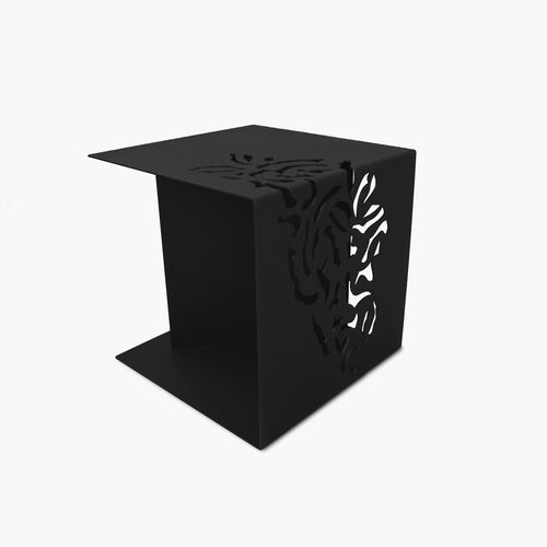 Table de chevet contemporaine - BPLAN - en acier / carrée / sur mesure