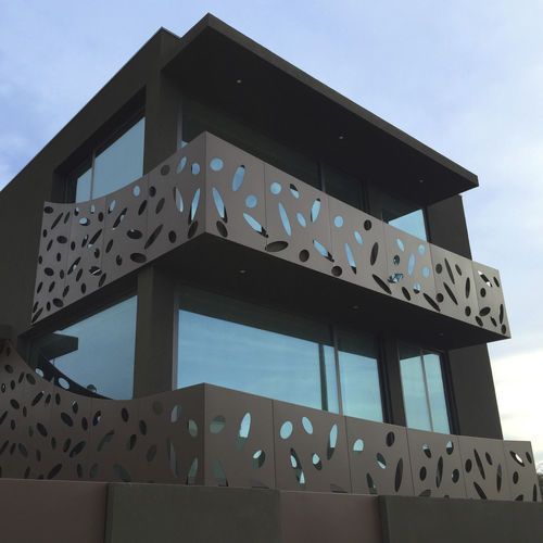 Garde-corps en inox - BPLAN - en aluminium / en tôle perforée / d'extérieur