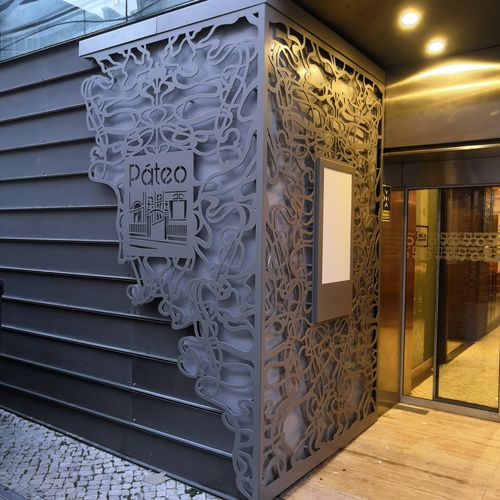 Panneau décoratif. en métal - BPLAN - mural / pour bâtiment / texturé