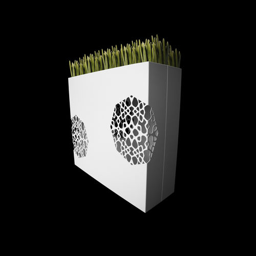 Jardinière en aluminium - BPLAN - rectangulaire / sur mesure / lumineuse