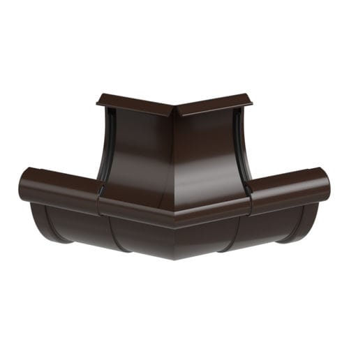 Gouttière PVC - RE090-_-LZ135 - GALECO - demi-ronde / d'angle