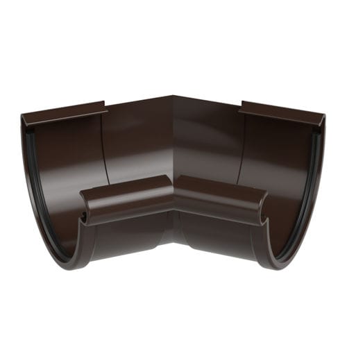 Gouttière PVC - RE090-_-LW135 - GALECO - demi-ronde / d'angle