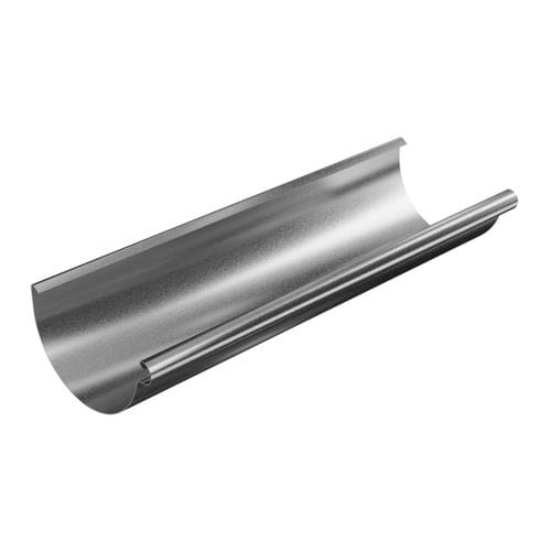Gouttière en acier galvanisé - RO120-L-RY300 - GALECO - demi-ronde
