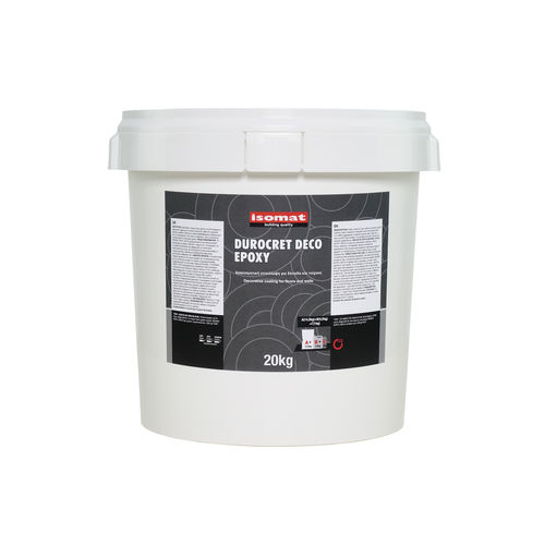 Enduit décoratif - DUROCRET-DECO EPOXY - ISOMAT S.A. - d'intérieur / d'extérieur / pour mur