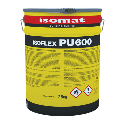 Système d'étanchéité liquide SEL pour toiture-terrasse - ISOFLEX-PU 600 - ISOMAT S.A. - de terrasse / pour balcon / béton