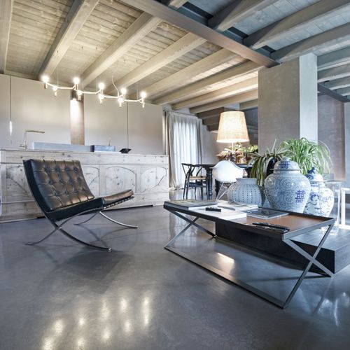 Sol en béton - SKYCONCRETE® ISOPLAM® - ISOPLAM SRL - pour extérieur / d'intérieur / pour le tertiaire