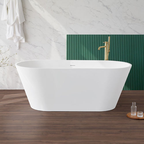 Baignoire à poser - MODERN - SANYCCES - ovale / pour habitat / en composite