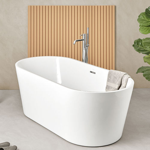 Baignoire à poser - TORINO - SANYCCES - ovale / pour habitat / en résine