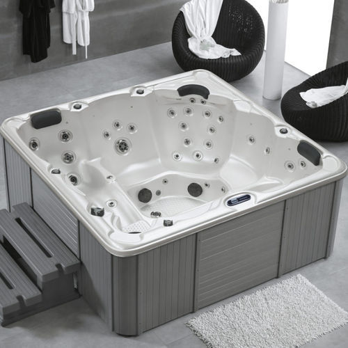 Spa hors-sol - MIKONOS - SANYCCES - carré / 4 places / en bois