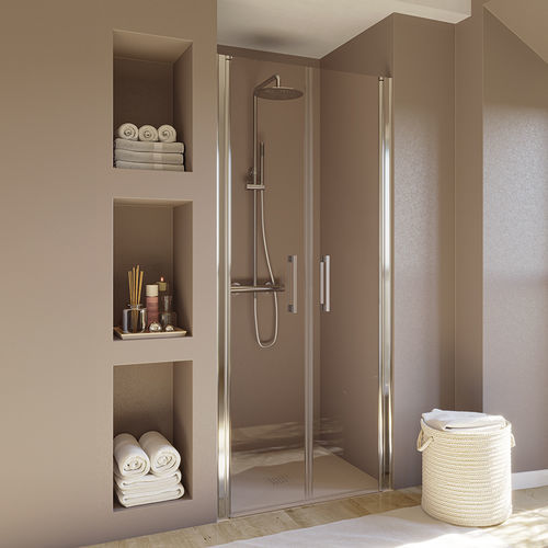 Paroi de douche battante - NEW LISBOA - SANYCCES - réversible / en verre trempé / sur mesure