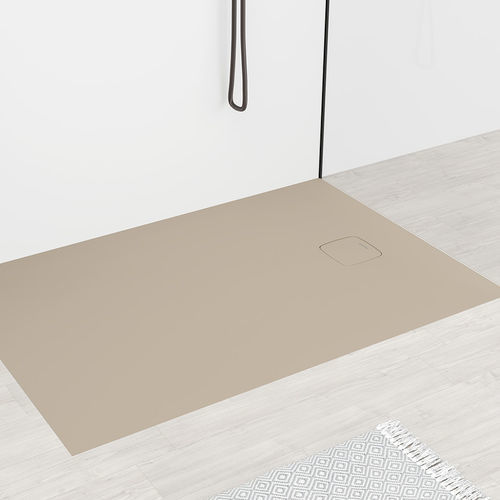 Receveur de douche rectangulaire - COVER - SANYCCES - encastrable / en céramique / antidérapant