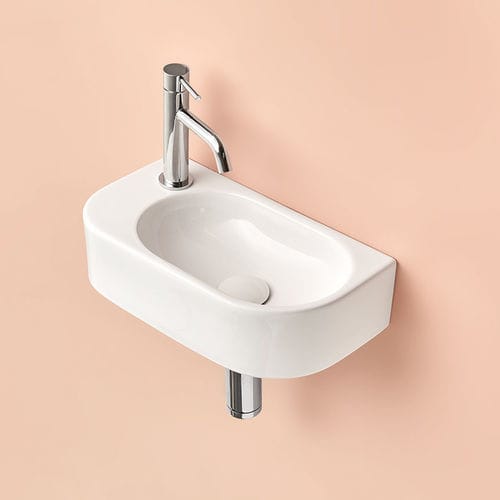 Vasque à poser - PETIT - SANYCCES - en céramique / ovale / 1 trou
