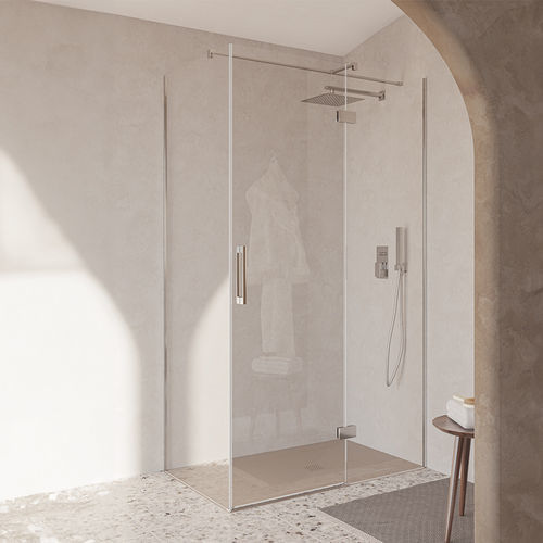 Cabine de douche en verre - SINGLE BOX - SANYCCES - en verre trempé / battante / rectangulaire