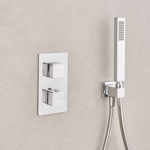 Mitigeur de douche - CUBO - SANYCCES - mural / thermostatique / en laiton
