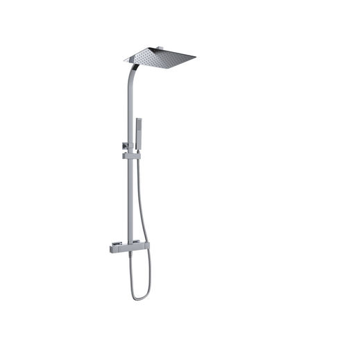 Colonne de douche thermostatique - CUBO - SANYCCES - en laiton / murale / contemporaine