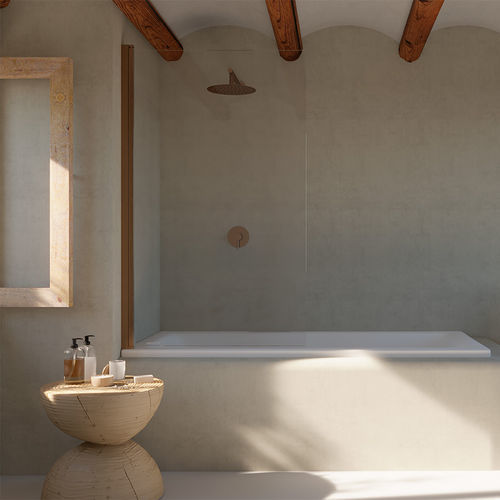 Cabine de douche en verre - SINGLE - SANYCCES - en verre trempé / battante / en hauteur