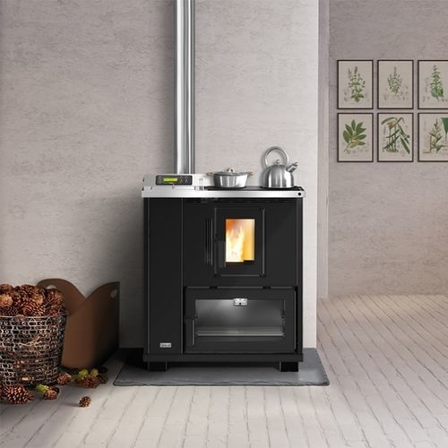Poêle à granulés - T.IT K - UNICAL AG S.p.A. - 5 kW - 10 kW / à poser / contemporain