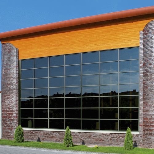 Mur-rideau ossature autoportante - MB-SR50 EFEKT - WISNIOWSKI - en aluminium et en verre / en verre isolant