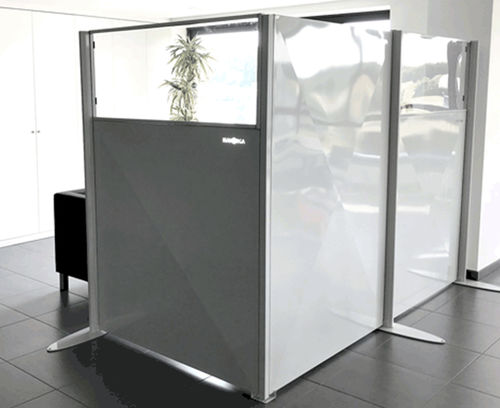 Cloison séparatrice modulaire - MANORGA - en acier / en polycarbonate / professionnelle