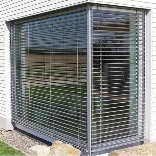 Brise-soleil en aluminium - BRISE SOLEIL ORIENTABLE Z90 - MARITON - en acier / pour façade / pour fenêtre