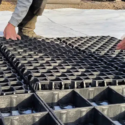 Dalle gazon en plastique recyclé - NGR65 - NIDAPLAST - en polyéthylène basse densité PEBD