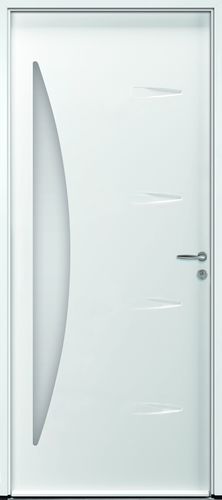 Porte en acier - Tahiti-19 - PAB- MTN ( MENUISERIES TECHNIQUE NOUVELLES) - d'entrée / battante / contemporaine