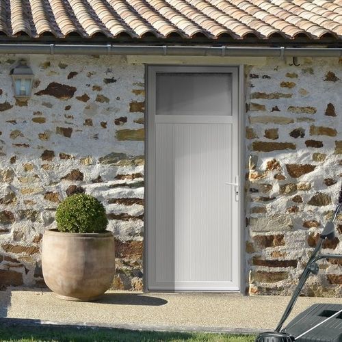 Porte de service - Pso - PAB- MTN ( MENUISERIES TECHNIQUE NOUVELLES) - en PVC / battante / contemporaine