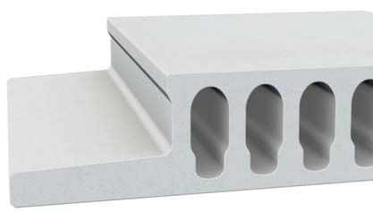 Dalle de plancher en béton armé - FIRE PROTECTION - PRETERSA PRENAVISA - pour toit / alvéolé / coupe-feu