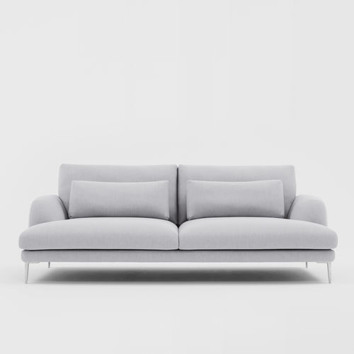 Canapé contemporain - CLASSIC - Comforty - en tissu / blanc / 2 places
