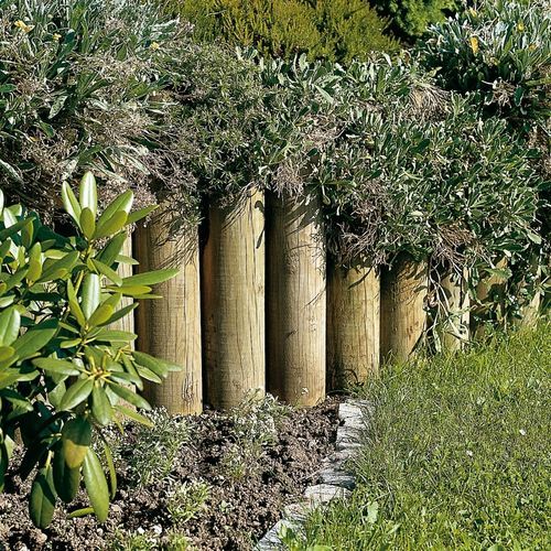 Bordure de jardin - KIEFER - Braun Wuerfele - de séparation / de protection / pour aménagement paysager