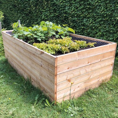 Carré potager en mélèze - 444 series - Braun Wuerfele - en douglas / d'extérieur / résidentiel