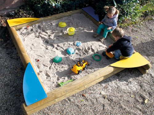 Bac à sable pour aire de jeux - PLAY - Braun Wuerfele