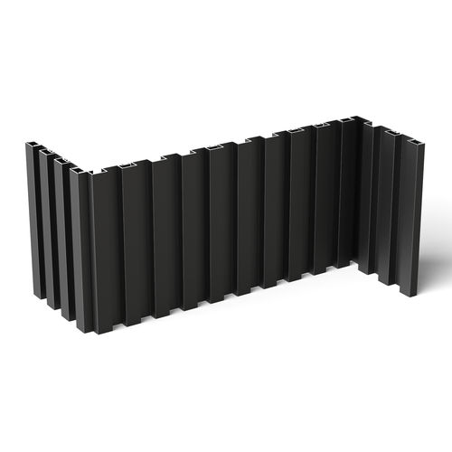 Bardage en panneaux - Type-A - ALINEL nv - en profilé aluminium / à emboîtement / durable