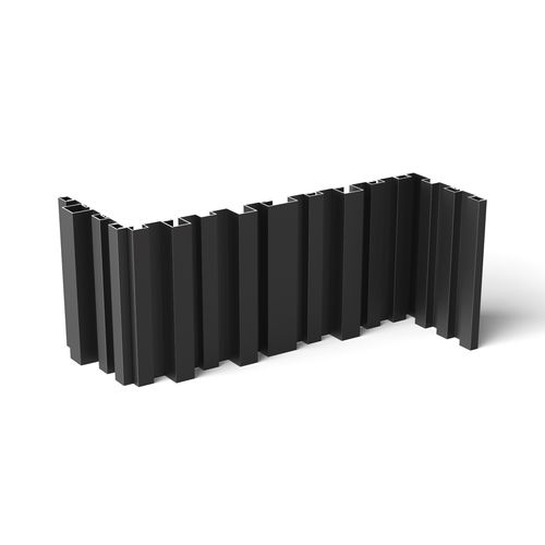 Bardage en panneaux - TYPE-C - ALINEL nv - d'aluminium / à emboîtement / durable