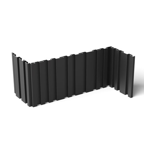 Bardage en panneaux - Type-E - ALINEL nv - en profilé aluminium / à emboîtement / durable