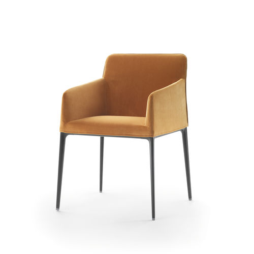 Chaise contemporaine - ZETEL - marac srl - d'intérieur / en tissu / en cuir