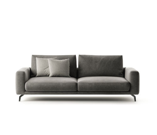 Canapé modulable - LIONE - marac srl - contemporain / en tissu / en cuir