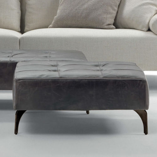 Ottoman contemporain - ALDO - marac srl - en tissu / en cuir / carré