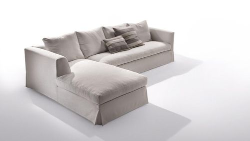 Canapé contemporain - METRO - marac srl - en tissu / avec revêtement amovible / beige