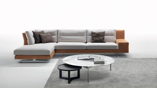 Canapé modulable - TALETE - marac srl - contemporain / en tissu / en cuir