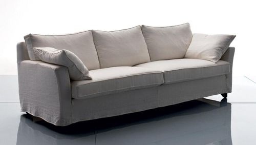 Canapé contemporain - VERSAILLES - marac srl - en tissu / avec revêtement amovible / blanc