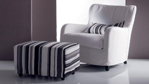 Fauteuil contemporain - MIMILLA - marac srl - en tissu / avec repose-pieds / avec revêtement amovible