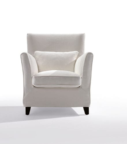 Fauteuil contemporain - MORGANA - marac srl - en cuir / en tissu / avec revêtement amovible