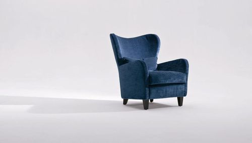 Fauteuil contemporain - PORTOFINO - marac srl - en cuir / en tissu / avec revêtement amovible