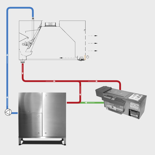 Hotte murale - WATER MISTY CANOPY - Vianen Kitchen Ventilation - au sol / professionnelle