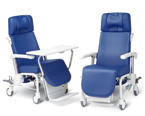 Fauteuil médical en polyuréthane - PRESTO - Embru - inclinable / avec repose-jambes / sur roulettes