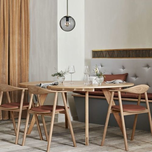 Table à manger contemporaine - NEW MOOD SERIES - Steelcase - bois / en stratifié / avec piètement en chêne