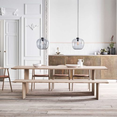 Banc contemporain - ALP DINING  - Steelcase - bois / sans dossier / sans accoudoirs
