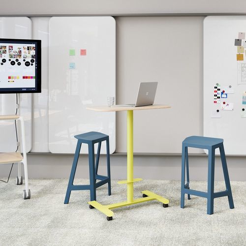 Tabouret de bureau contemporain - FLEX PERCH - Steelcase - en matières recyclées / avec piètement en métal / 4 pieds